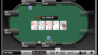 Online poker strategy – Top full house facing a raise with deep stacks