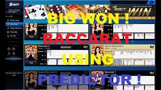 SOFTWARE BACCARAT PREDICTOR : BIG WON !!! MORE THAN 600% PROFIT