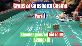 Real Craps Game at Coushatta Casino in Kinder, Louisiana. Part 1