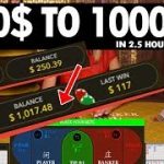 Baccarat 100% Win rate! 250$ to 1000$ – PART 2 (500$ – 1000$)