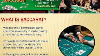 Online Baccarat – How To Play and WIN