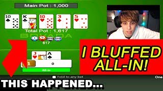 Lets Play Online Texas Holdem Poker REAL MONEY! Heads Up Game 3