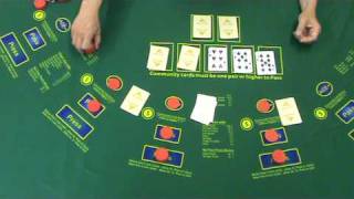 Rollem Holdem 2 Pairs- Las Vegas Casino poker game; Texas Holdem, playing against the house