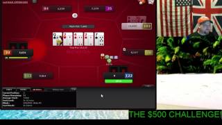 THE $500 POKER CHALLENGE! – TOURNAMENT #1 – TIPS AND POKER STRATEGY!