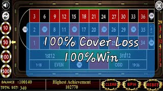 100% Loss Cover & 100% Sure Win at Roulette