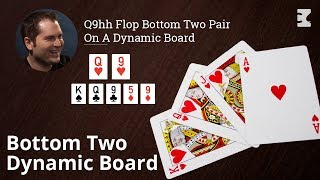 Poker Strategy: Q9hh Flop Bottom Two Pair On A Dynamic Board