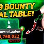 $109 BOUNTY HUNTER FINAL TABLE!!! PokerStaples Stream Highlights