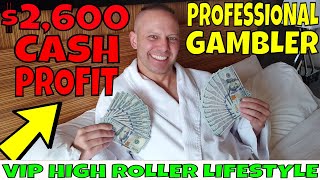 Professional Gambler Shows His VIP High Roller Lifestyle At MGM Grand Casino In Detroit, Michigan.