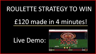 Roulette Strategy to Win – £120 in 4 minutes
