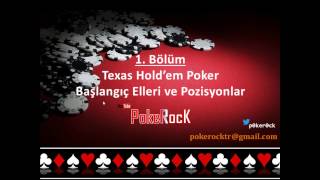 Türkçe Texas Hold’em Poker Dersleri 1 – Başlangıç Elleri ve Pozisyonlar by PokeRocK