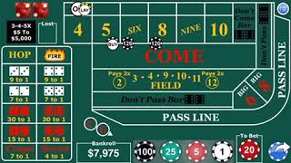 High roller craps strategy High probability coming away a winner