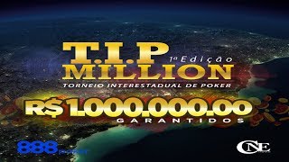 Torneio de Poker – T.I.P Million 1KK GTD Mesa Final  Casa Nova Poker  – Com Ney Bosco e Paulo Boo
