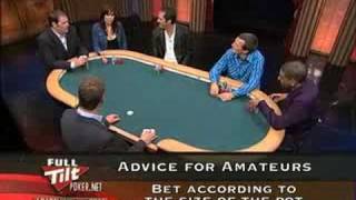 FULL TILT POKER LEARN FROM THE PROS:The art of the bet