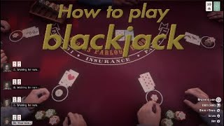 Red Dead redemption 2 How to play blackjack(Tips and tricks)