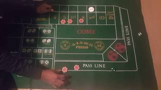 Craps $20 buy in come up!!!! (Live Roll)