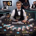 LIVE BLACKJACK 50€ TO 800€ – STRAIGHT FLUSH SIDE BET WIN – MUST SEE