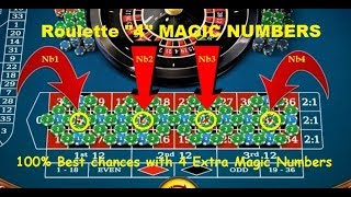 Roulette Strategy to win with “4 MAGIC NUMBERS”, 100% Best Chances to win improved !