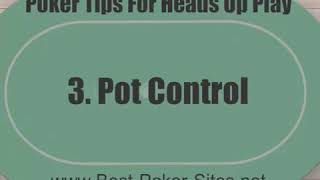 Online Heads up Poker Strategy- How to win at Heads Up Poker