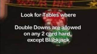 How to Play Basic Blackjack : Good Tables in a Game of Blackjack