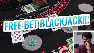 FREE BET BLACKJACK!!! How to Play Free Bet Blackjack | Live Casino Blackjack Let’s Play