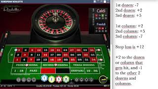 My BEST Free ROULETTE STRATEGY about DOZENS and COLUMNS 2 VS 1 with stop loss