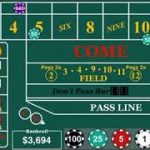 Consistent winning craps strategy