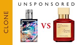 Dua Casino Royale Nights Vs. Baccarat Rouge 540 Extrait Clone