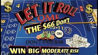 Craps Strategy – The $66 Don’t – MODERATE RISK HIGH REWARD to win at craps!