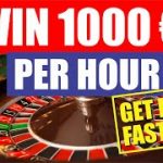 ROULETTE STRATEGY – Never Lose Again! SMART & SAFE 2019 – $1000 in a few MINUTES