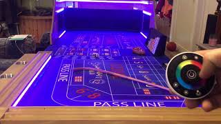 LED Craps Table casino layout