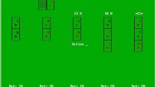 Blackjack Strategy (DOS)