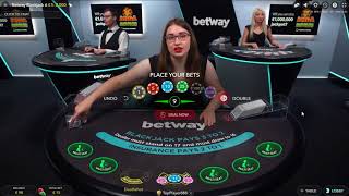 100€ Live BlackJack – Straight Flush BlackJack Side Bet Win