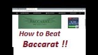 Baccarat Winning Strategies with Money Management .. 10/2/19