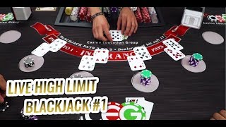 HIGH LIMIT BLACKJACK with High Limit Las Vegas Dealer – $15,000 Blackjack Session