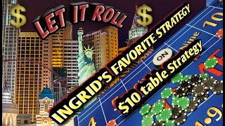 Craps $10 Table Strategy – Ingrid’s favorite Strategy to try to win at craps!