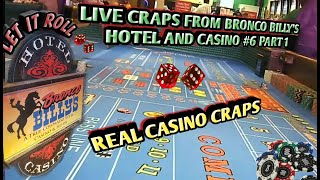 Craps Real Live Casino #6 PART 1 – Up and down session