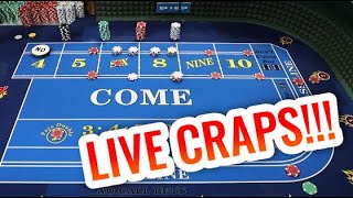 LIVE CRAPS Action!! – Craps Session with Patreon #1