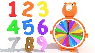 Learn Numbers 3D Toy Bear Roulette Numbers Fun and Kids