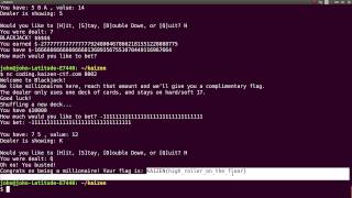 KaizenCTF 2016 :: Blackjack