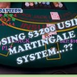 I almost lost $3200 using martingale betting system in blackjack. So risky…