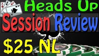 Session Review: HU Cash Texas Hold’em Online Poker Strategy Lesson – $25NL on Bovada #2