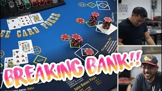 BREAKING BANK in Three Card Poker!! – Live Three Card Poker Session