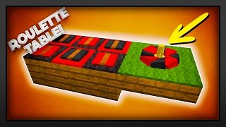 Minecraft – How To Make A Roulette Table