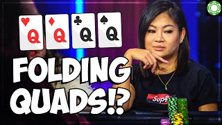 Kym Lim FOLDS QUADS in a Live Poker Cash Game!