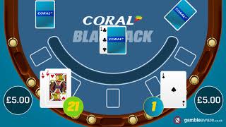 Coral Blackjack Tutorial – SPLIT Outcome – 2B