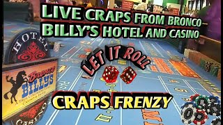 Live Craps Real Casino  – CRAPS FRENZY – Hit 2 craps parlay’s – Live Craps