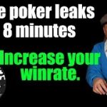 3 live poker leaks in 8 mins! Increase your winrate at live 1/2 NLHE tables by plugging these leaks!