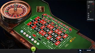 Small target,Small bet & win in casino roulette.