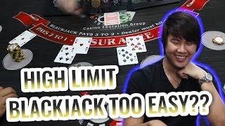 BLACKJACK IS EASY – BIGGEST BLACKJACK WIN – Live Session