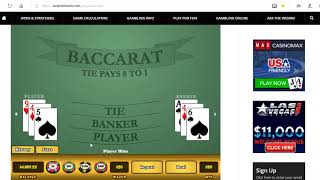 Baccarat Winning Strategies with M.M. 1/23/19